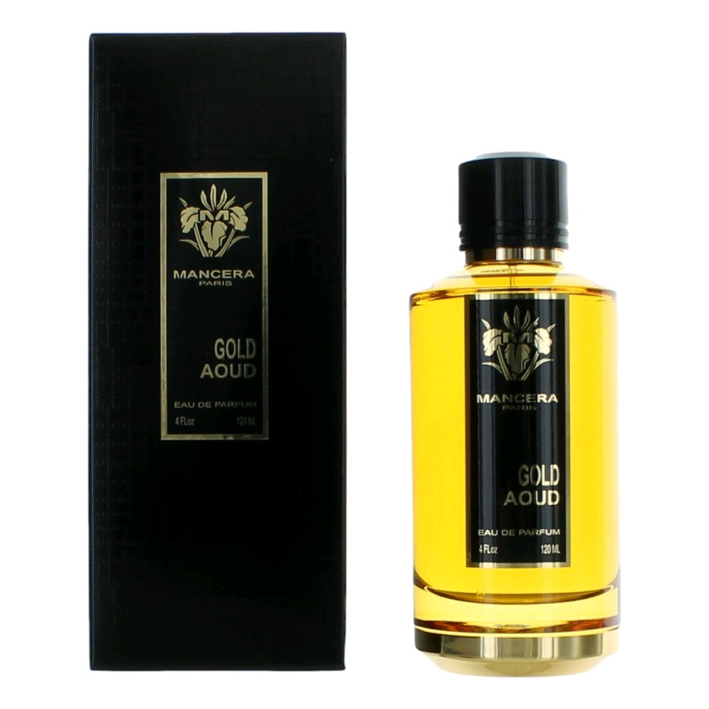 Bottle of Mancera Gold Aoud by Mancera, 4 oz Eau De Parfum Spray For Unisex